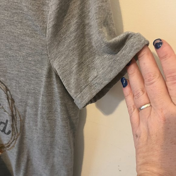 MAURICES | Women's 'Simply Blessed' Shirt Grey Size Small - Picture 7 of 9